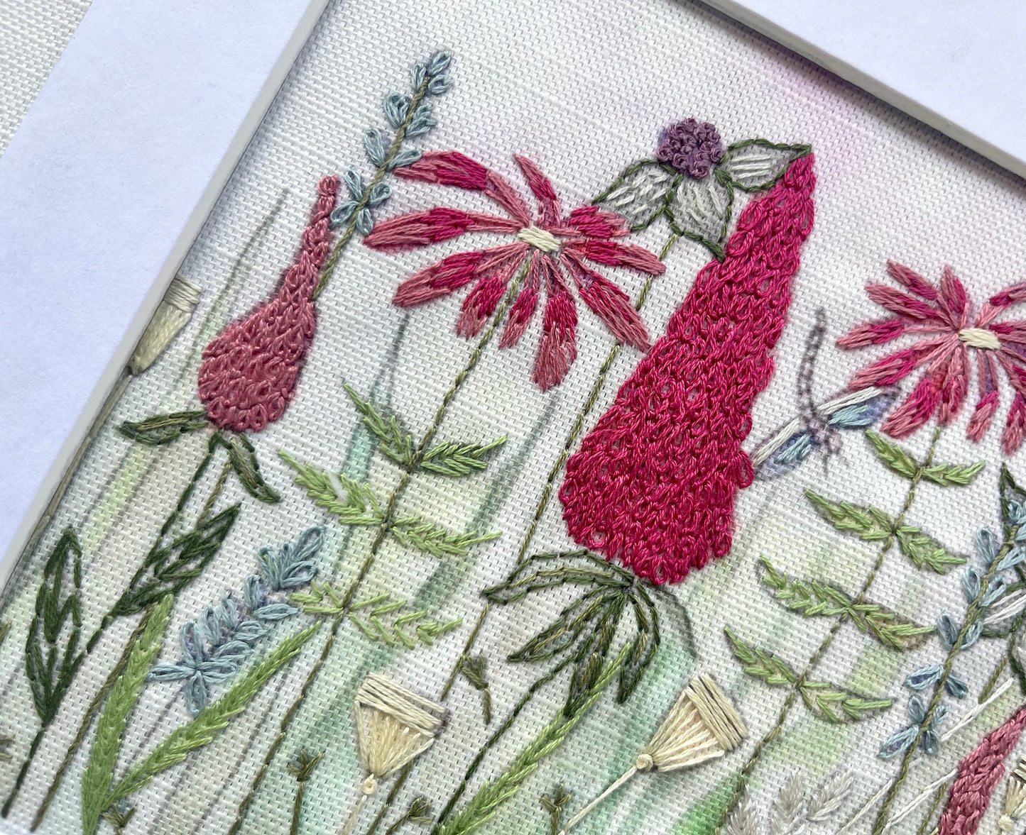 Lupins & Cow Parsley Linen Panel