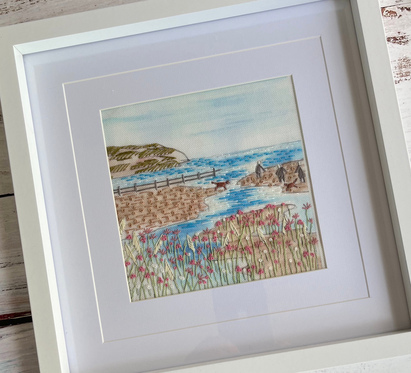 The Beach Walk Embroidery Kit