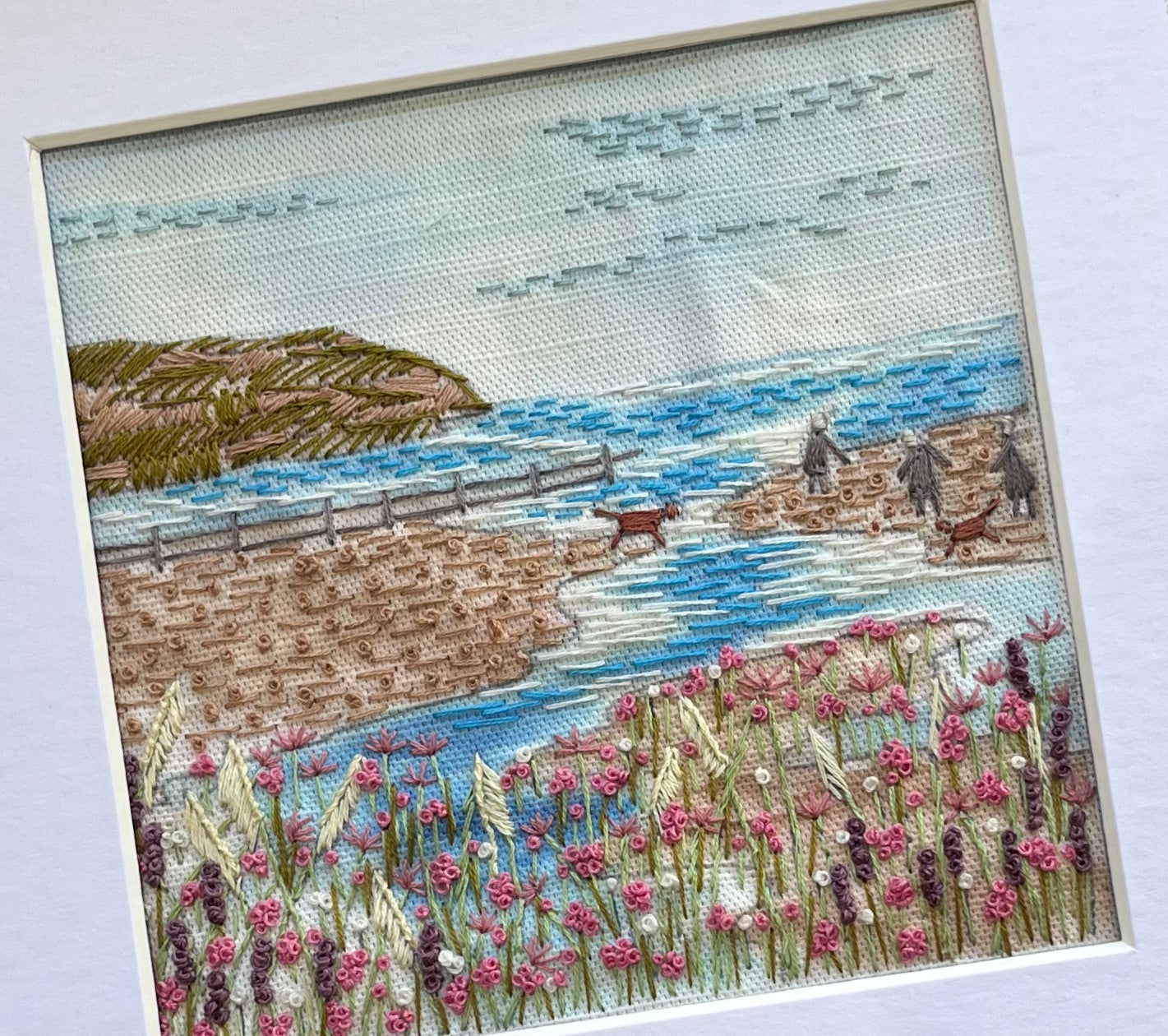 The Beach Walk Embroidery Kit