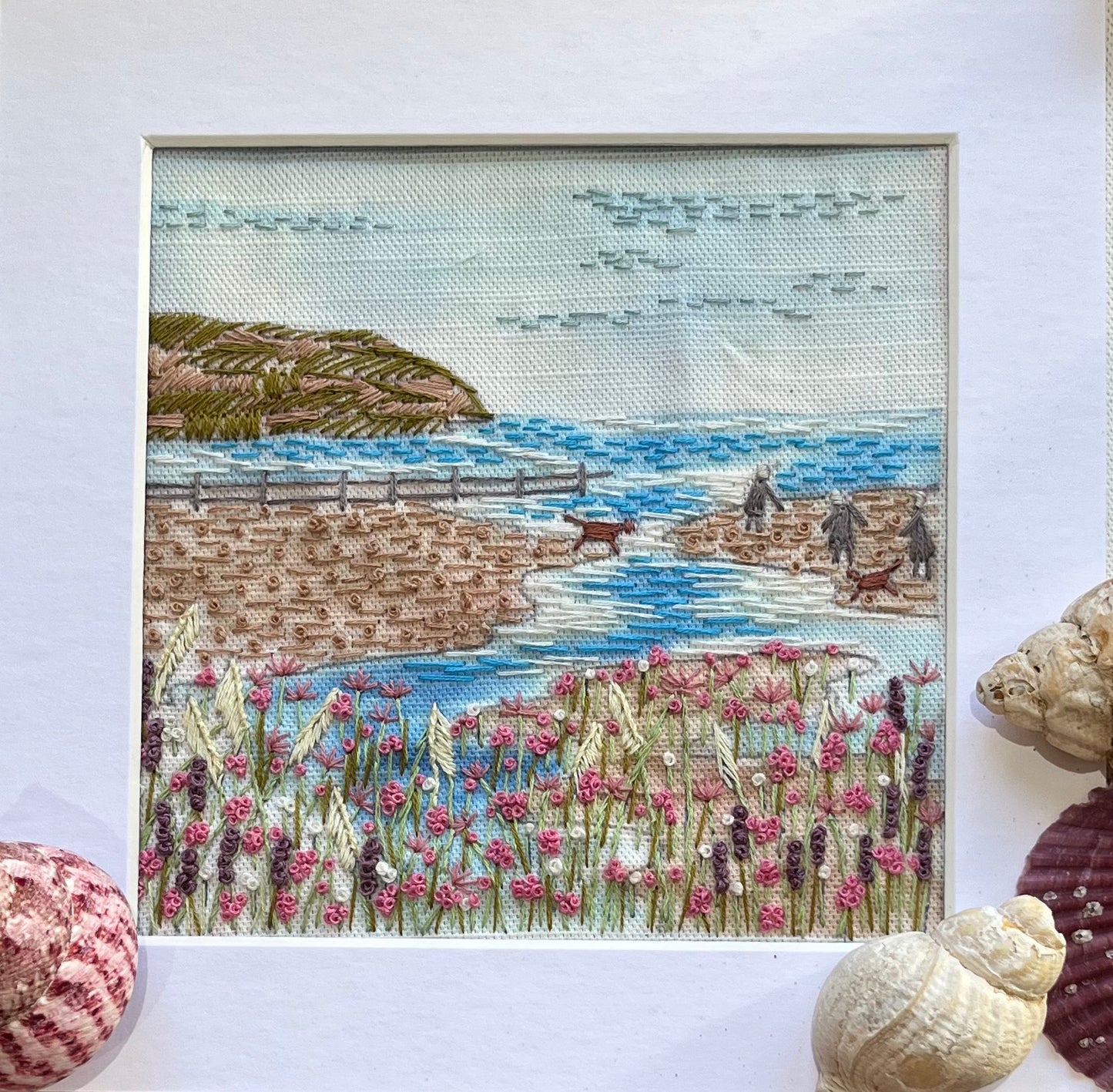 The Beach Walk Embroidery Kit