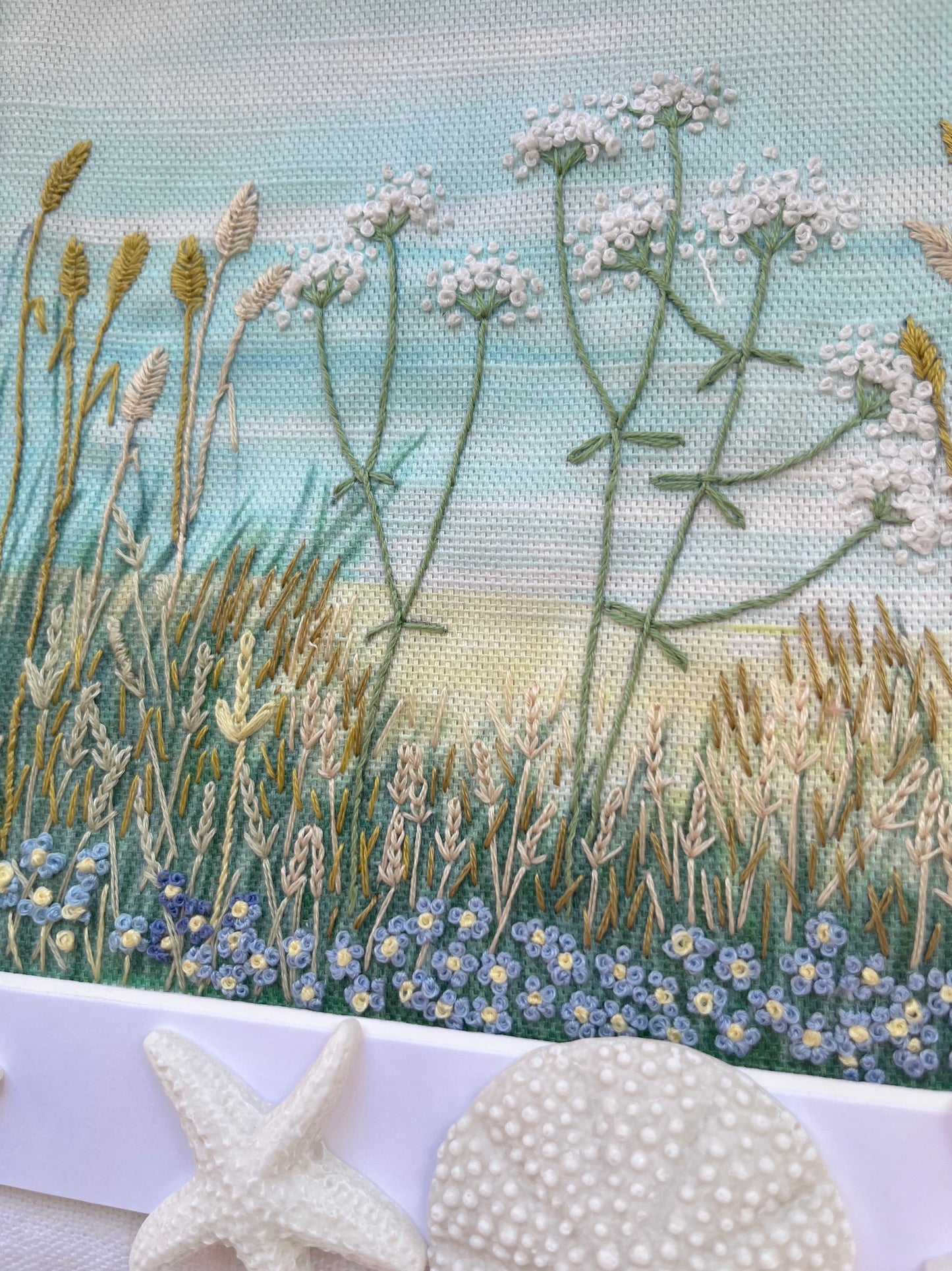 Sea Breeze Embroidery Panel