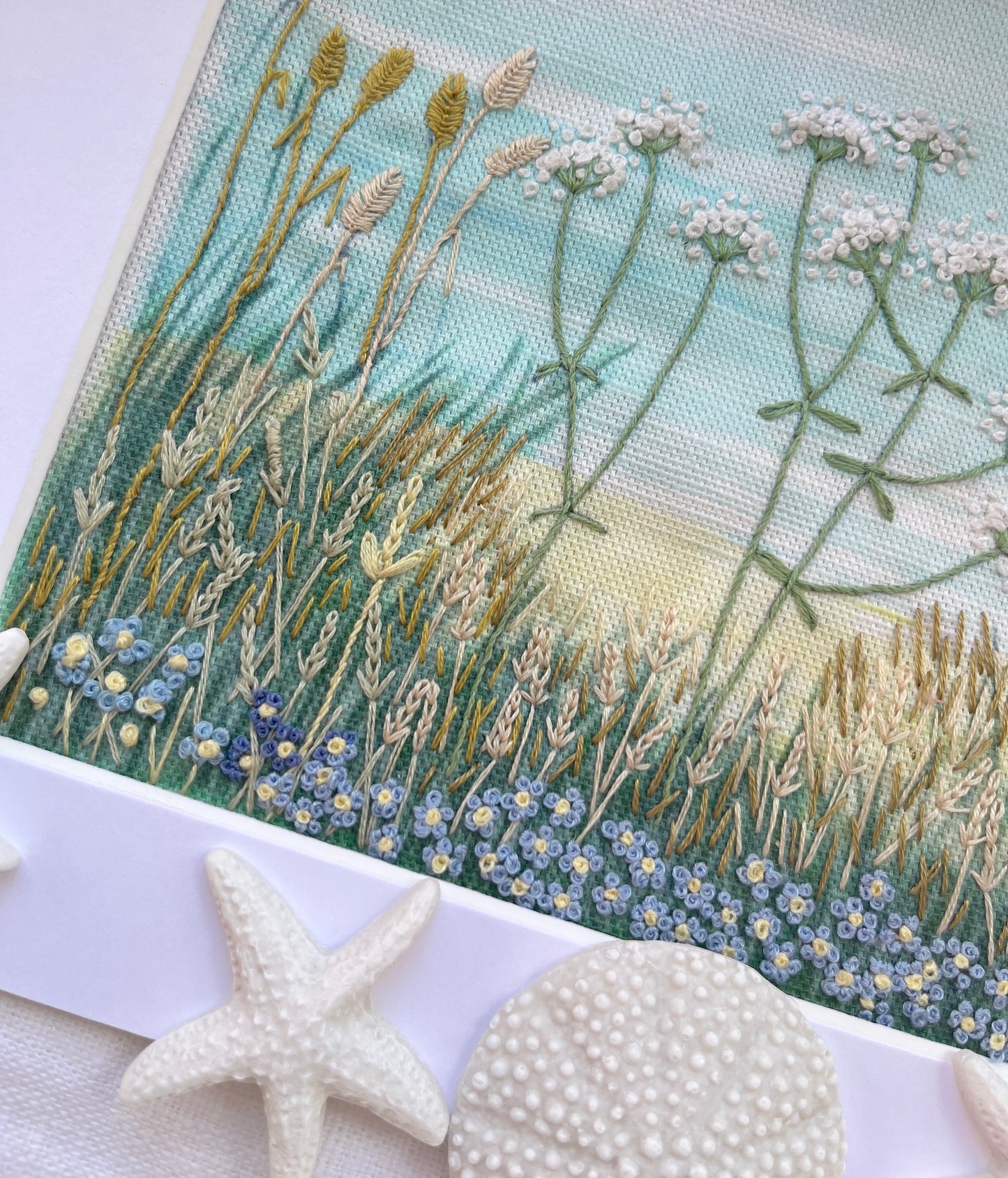 Sea Breeze Embroidery Panel