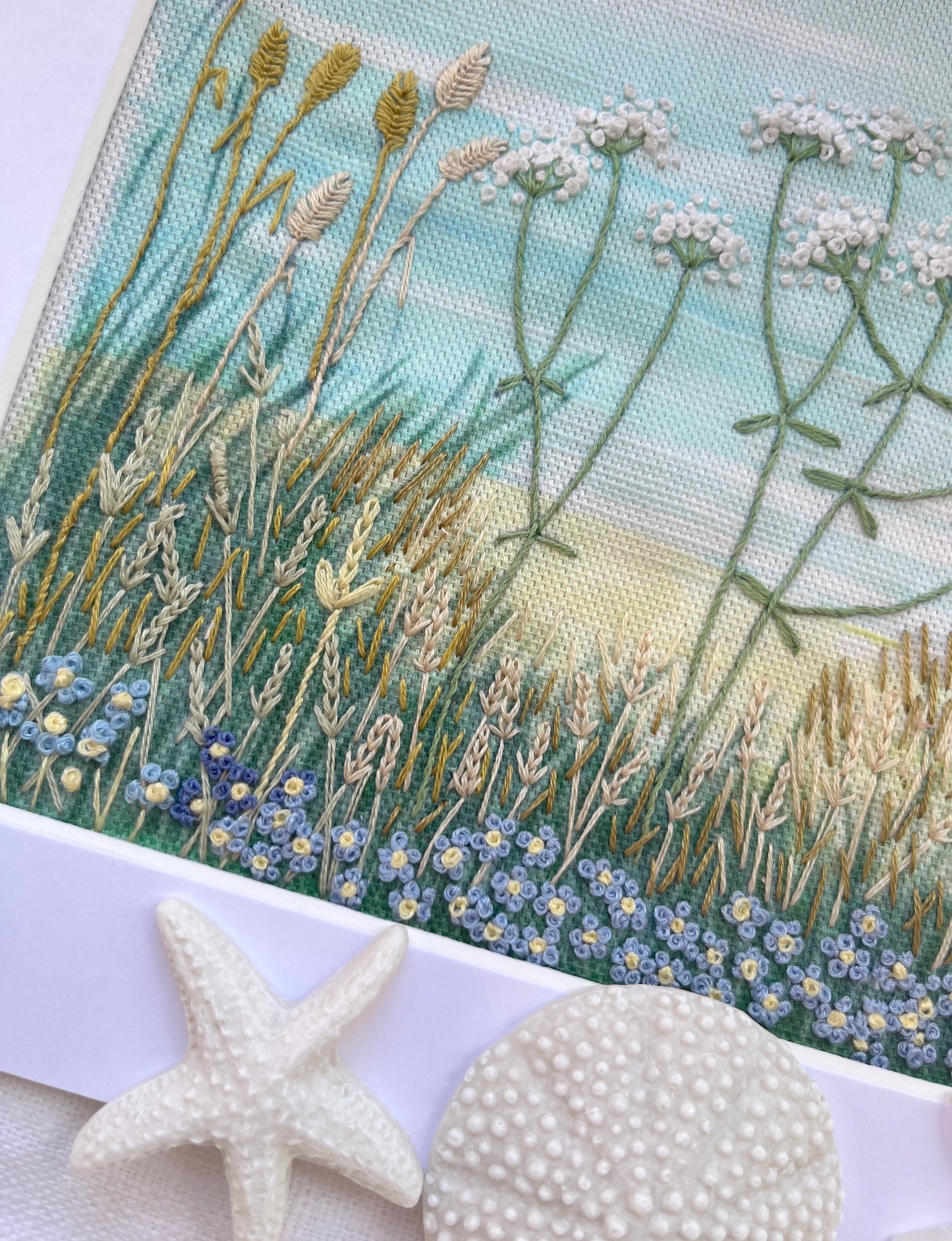 Sea Breeze Embroidery Panel