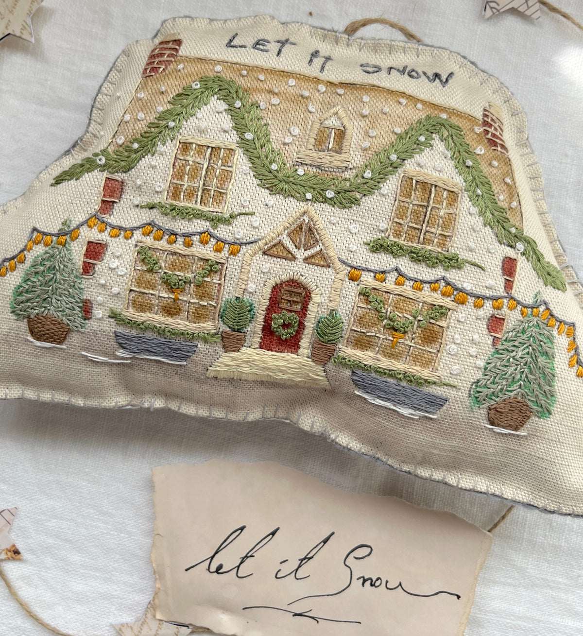 Snowberry Cottage Embroidery Kit