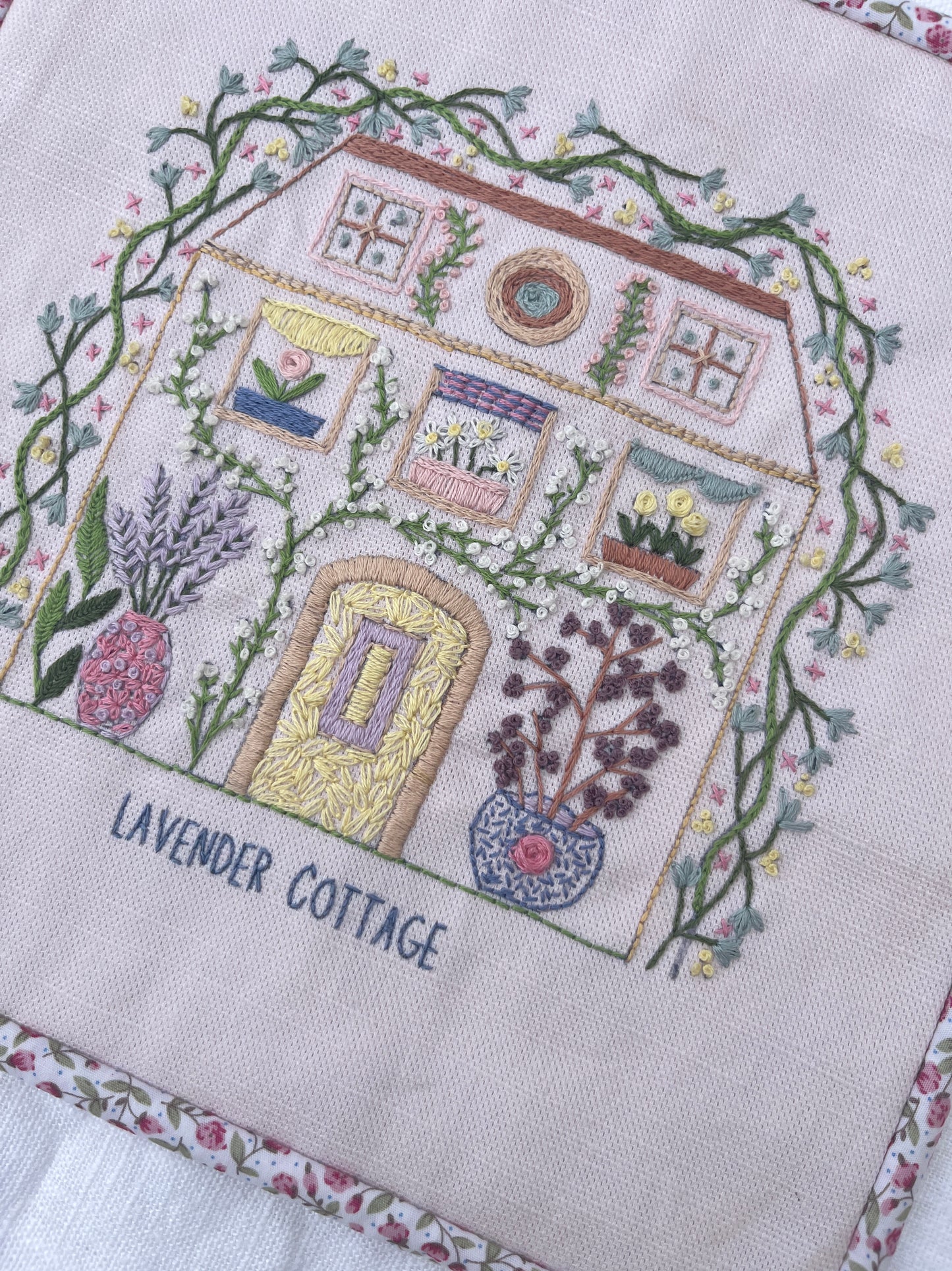 Lavender Cottage Floral Mini Sampler Quilt Kit