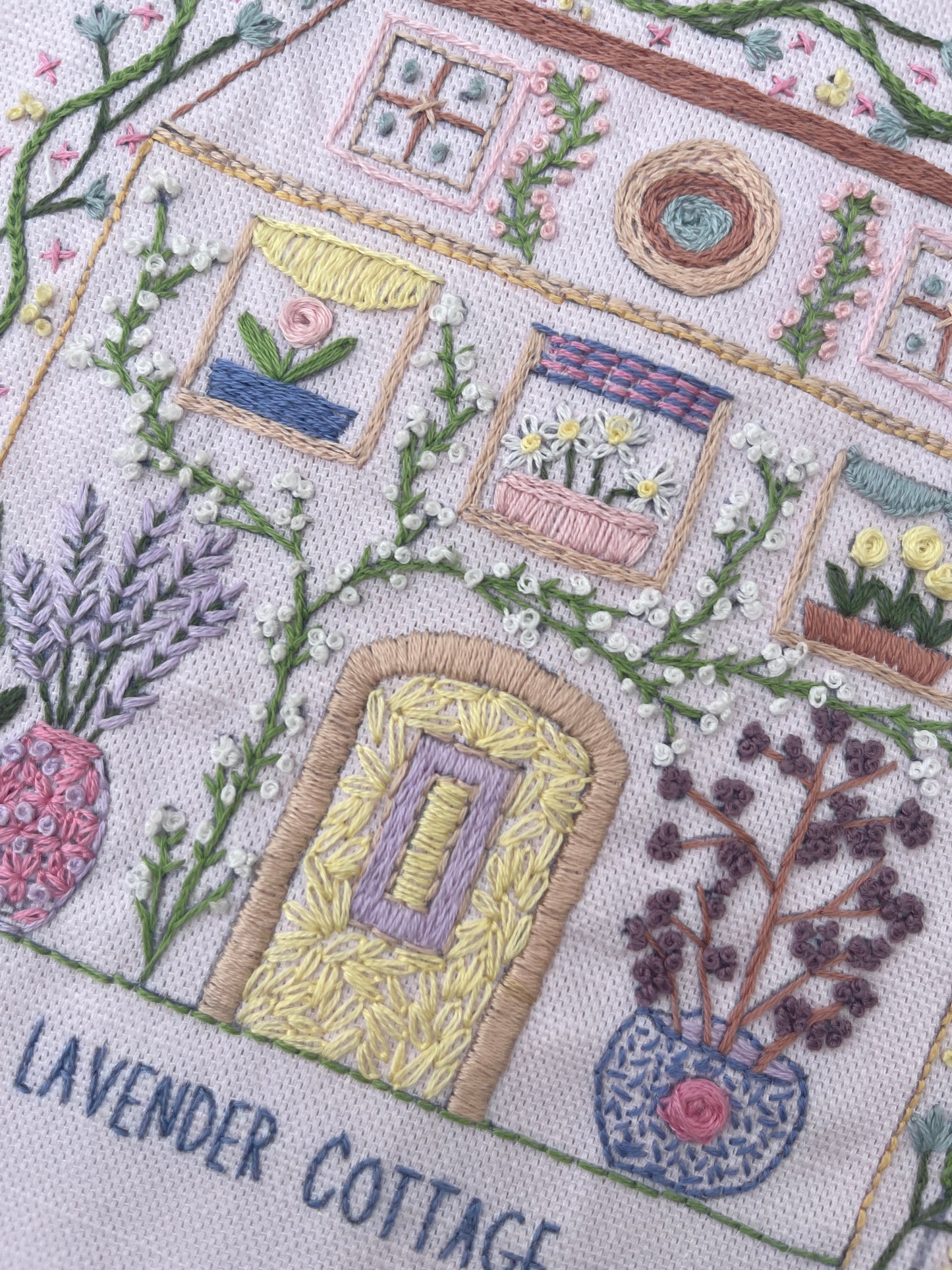 Lavender Cottage Floral Mini Sampler Quilt Kit
