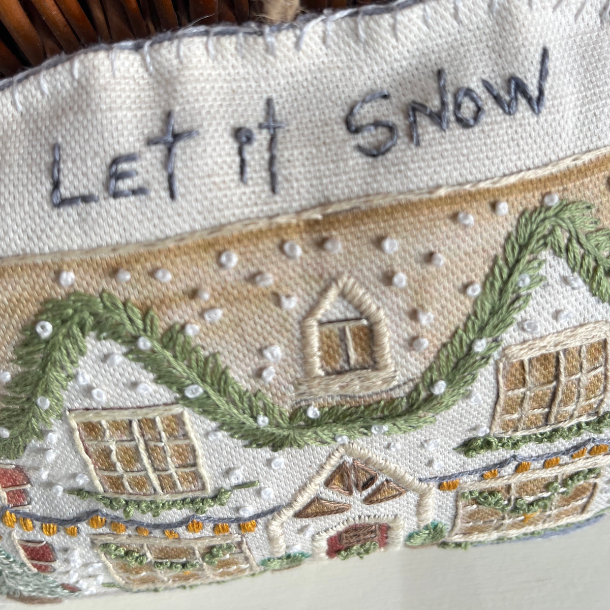 Snowberry Cottage Embroidery Kit