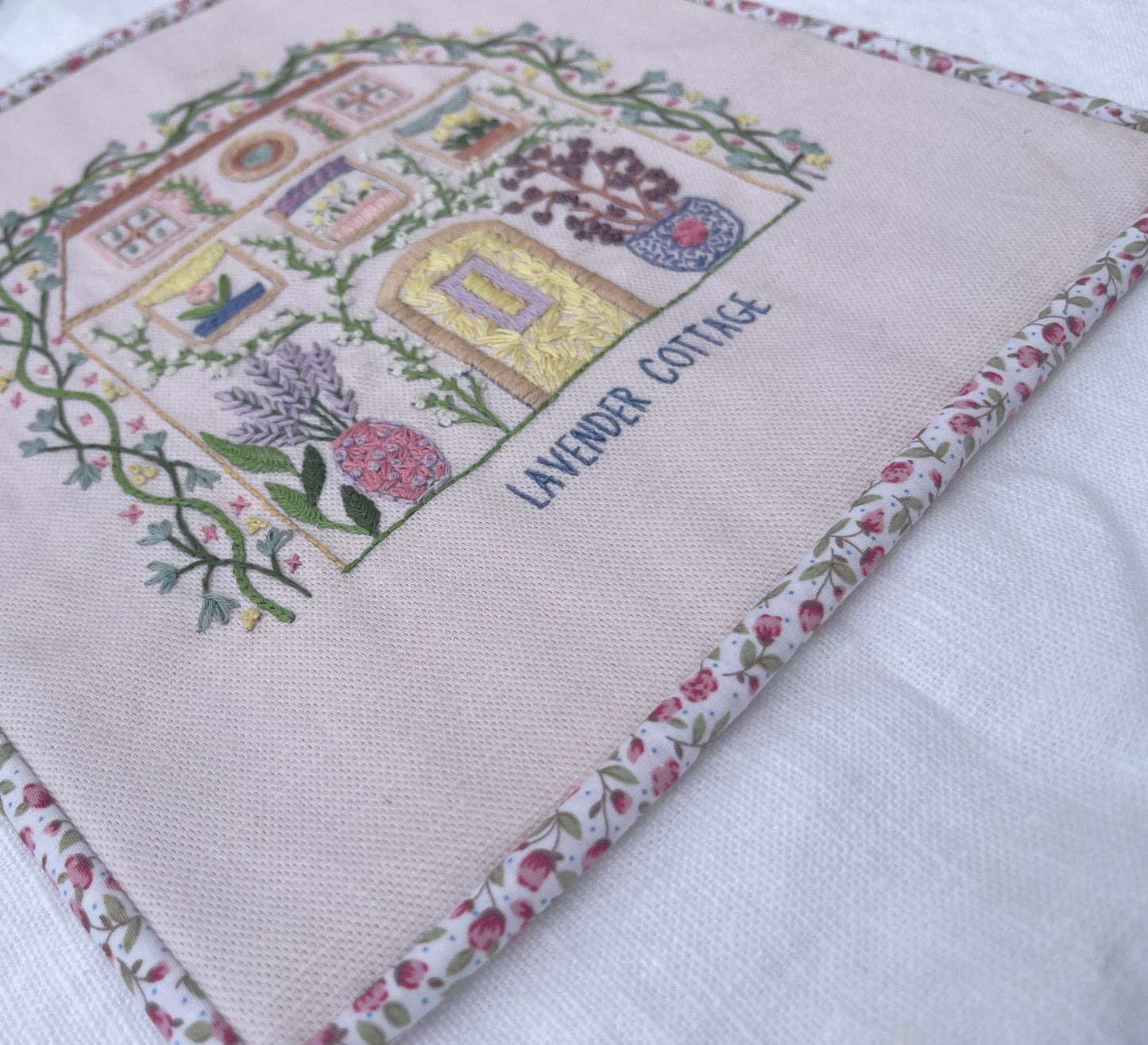 Lavender Cottage Floral Mini Sampler Quilt Kit