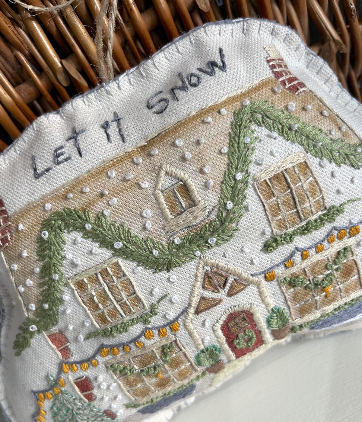 Snowberry Cottage Embroidery Kit