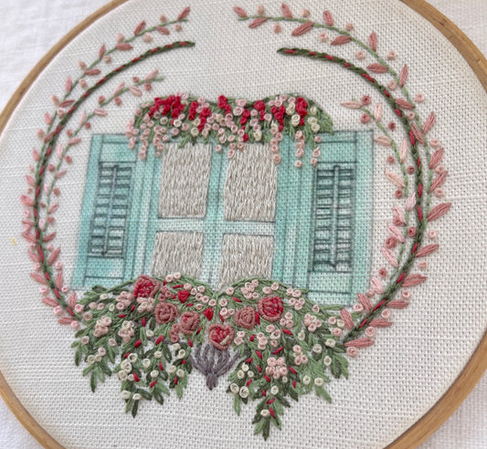 The French Window Embroidery Kit