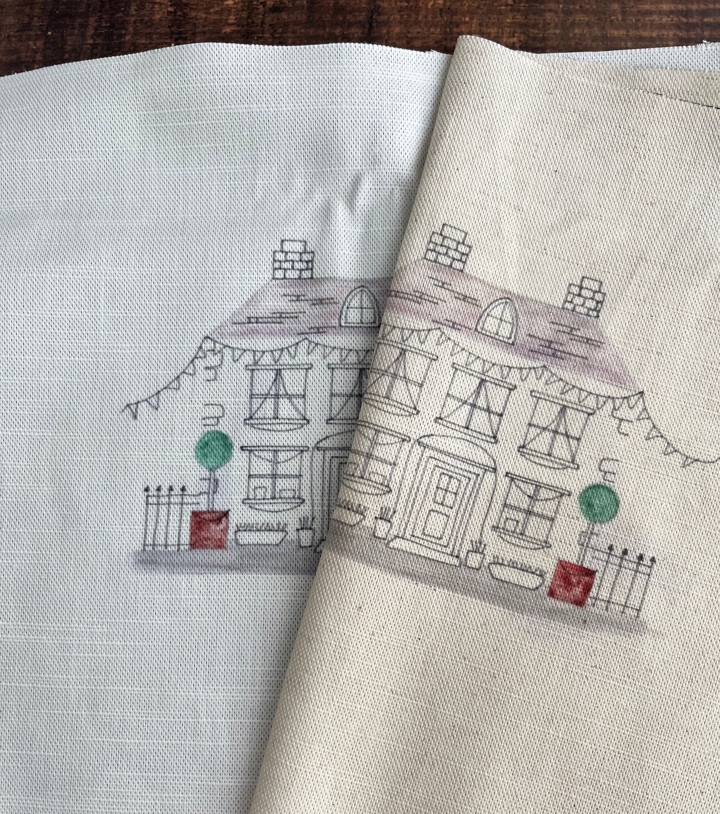 Summer Cottage : Pre printed panel