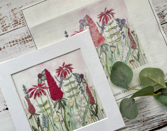 Lupins & Cow Parsley Linen Panel