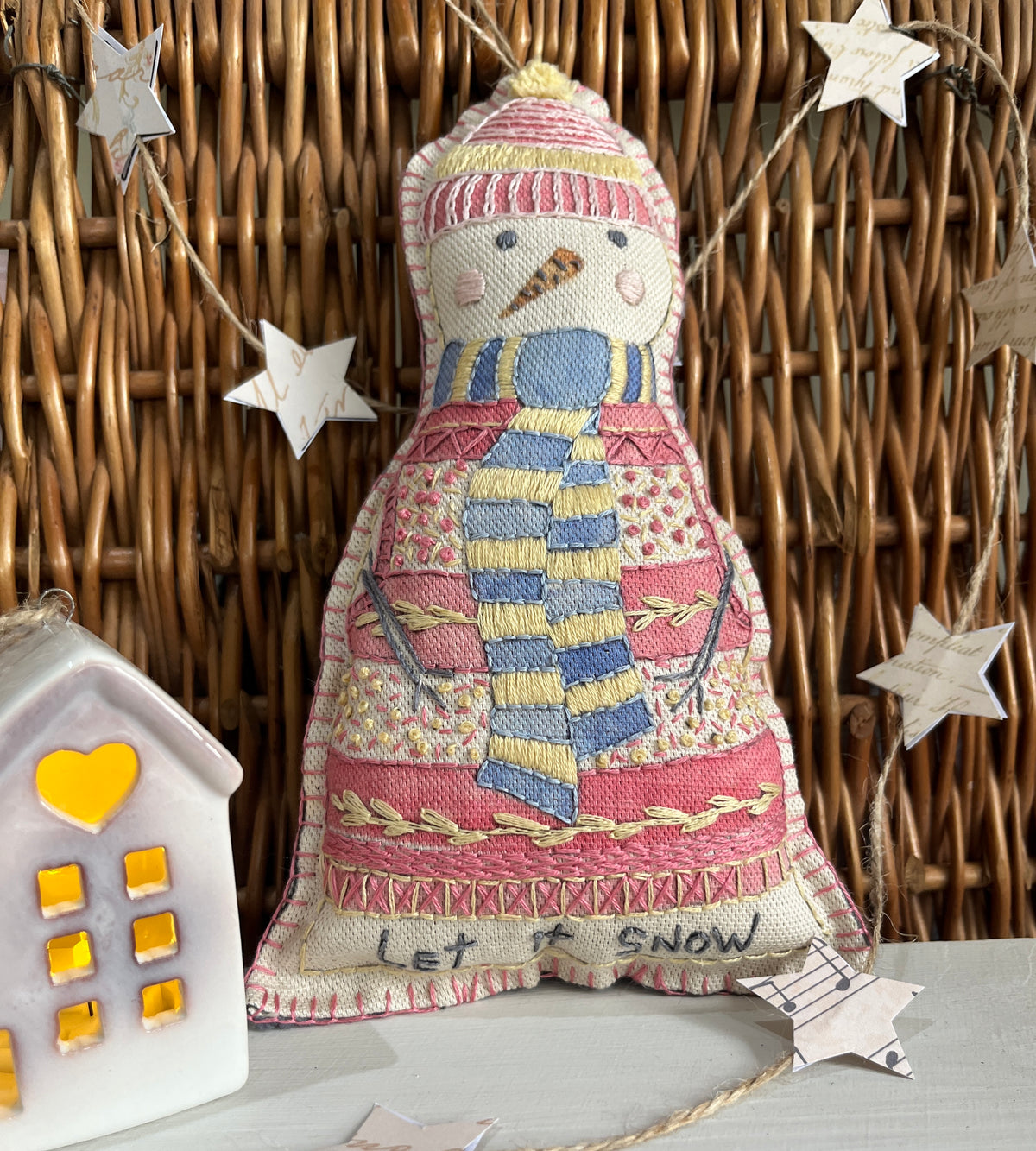 Mrs Snowberry Stuffie Embroidery Kit