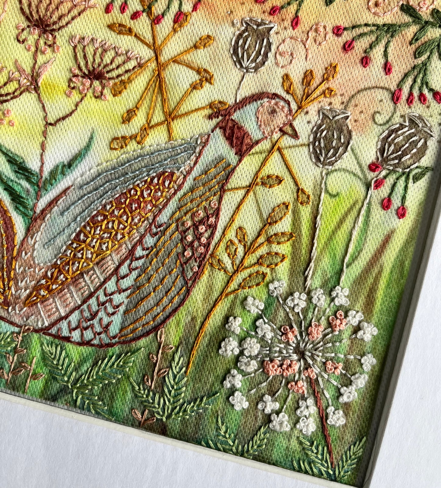 Autumn Pheasant & Flora Pre Printed Panel