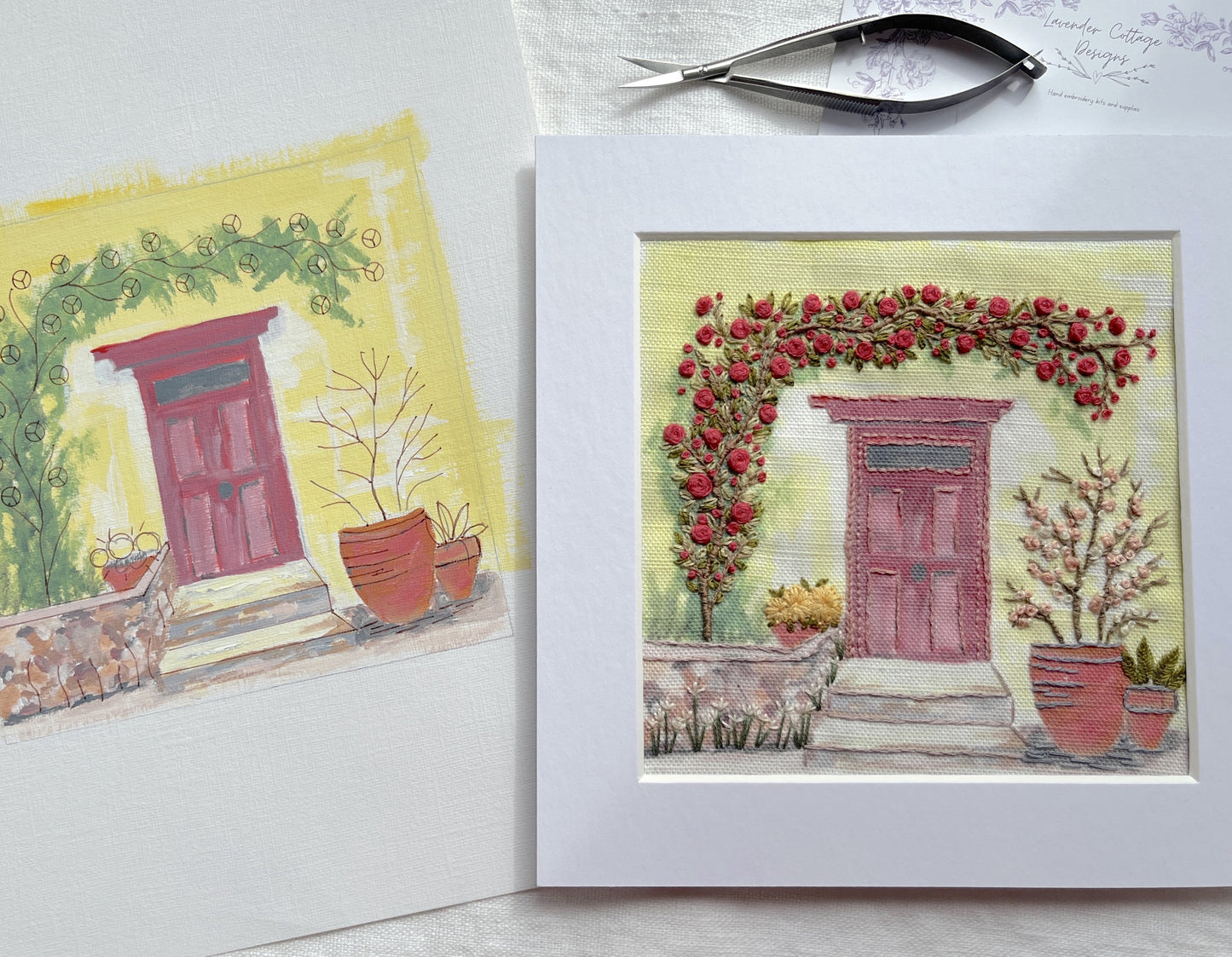 Villa Rosa Hand Embroidery Kit