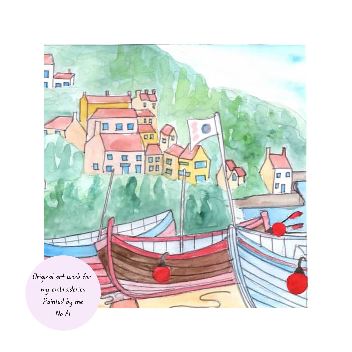 Runswick Bay Fabric panel