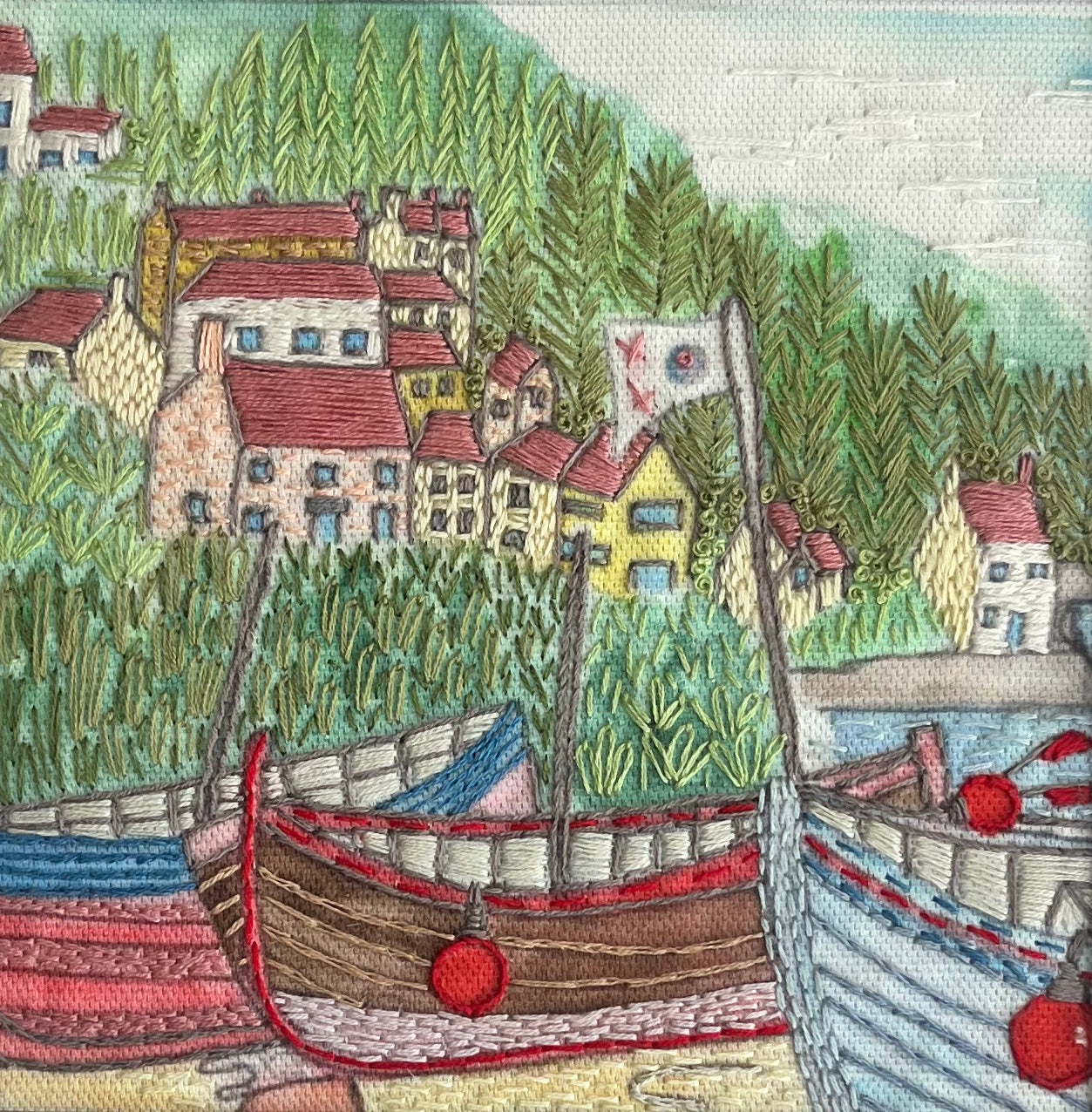 Runswick Bay Fabric panel