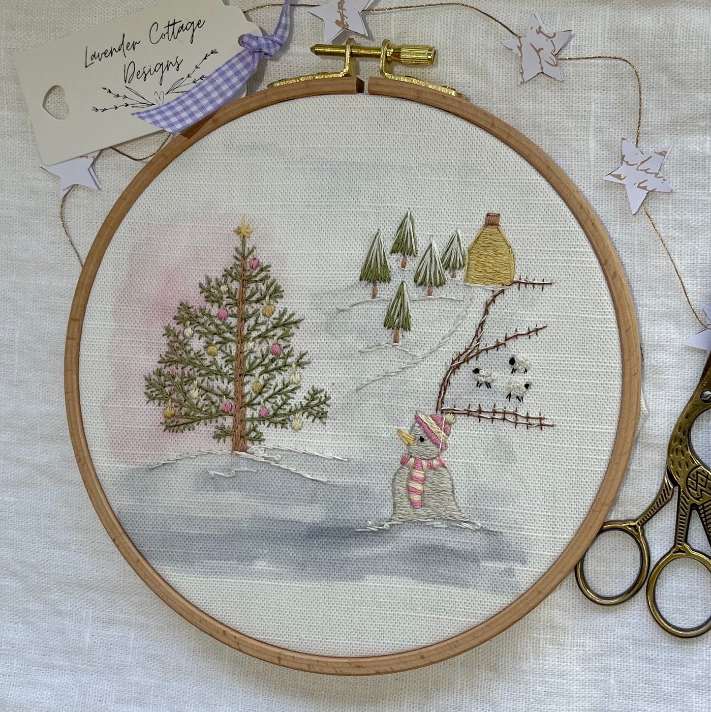 Snowman & The Tree Christmas Embroidery Kit