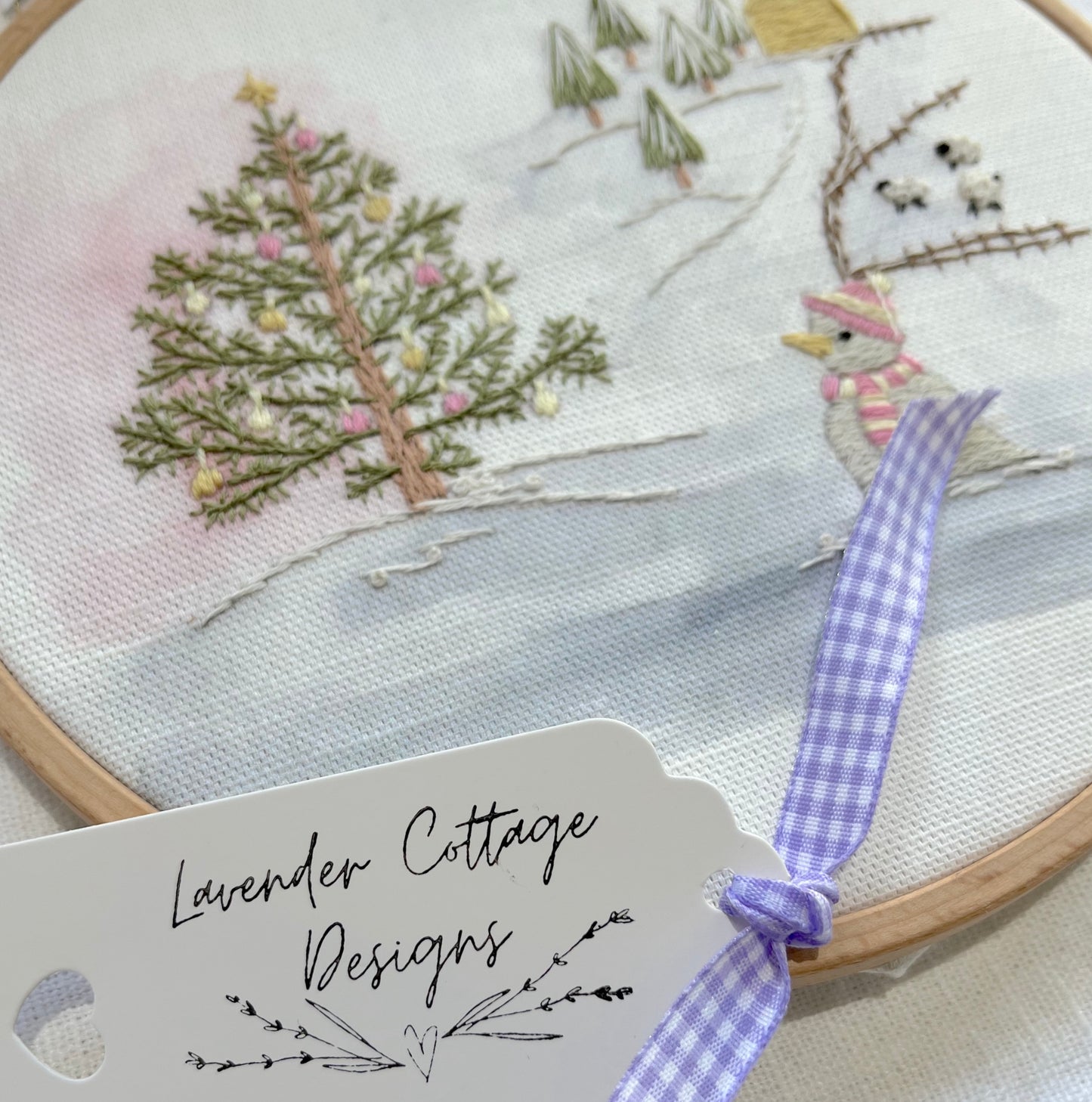 Snowman & The Tree Christmas Embroidery Kit