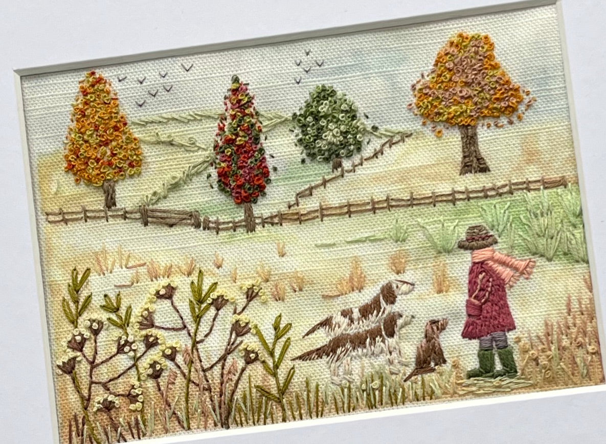Treat Time Dog Walk Pre Printed Panel
