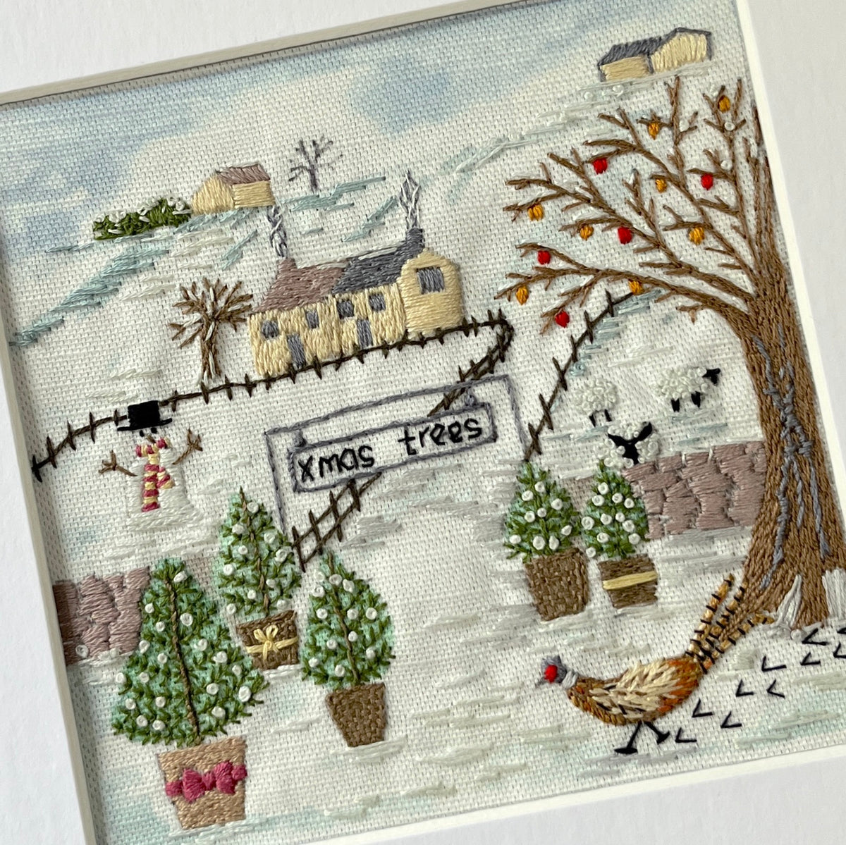 Christmas at the Yorkshire Farm Shop - Christmas Embroidery Full Kit