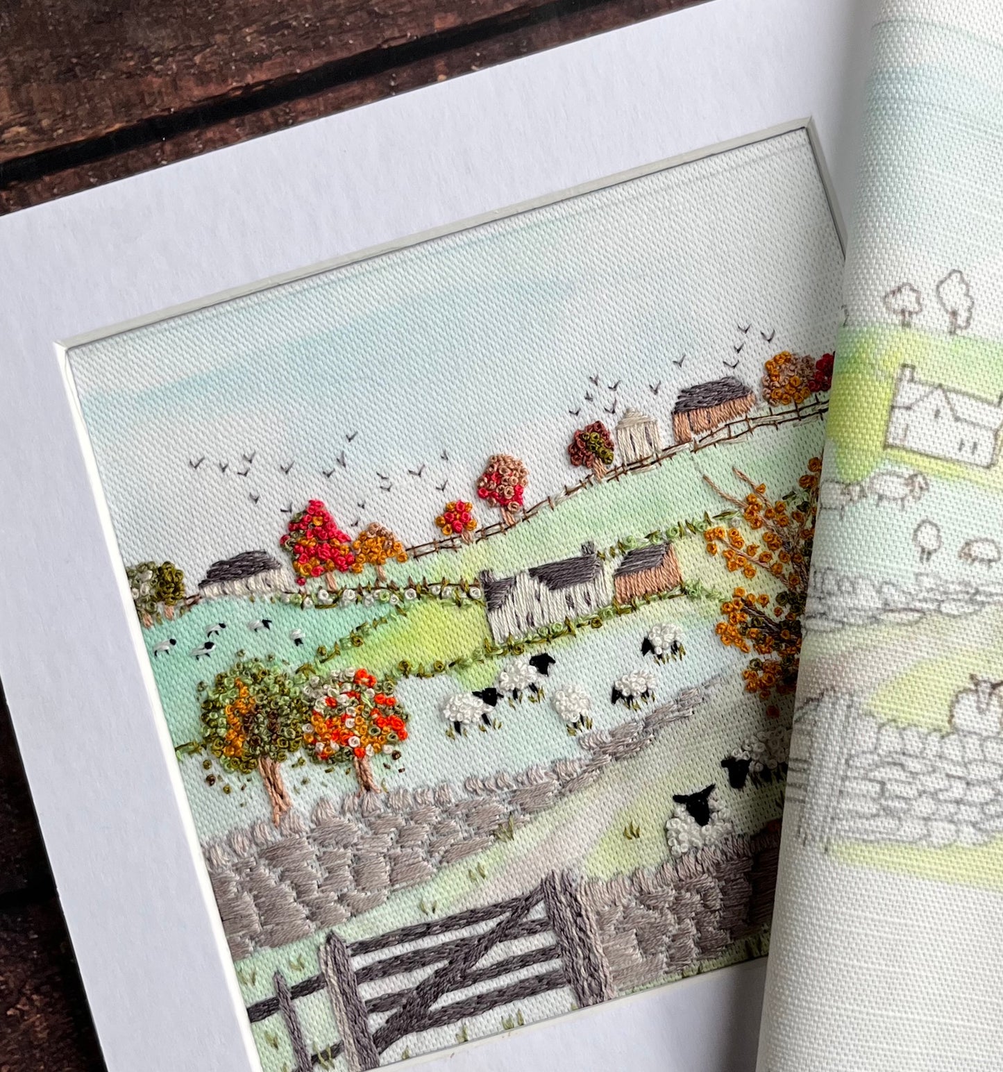 Yorkshire Dales in Autumn : Hand embroidery Kit