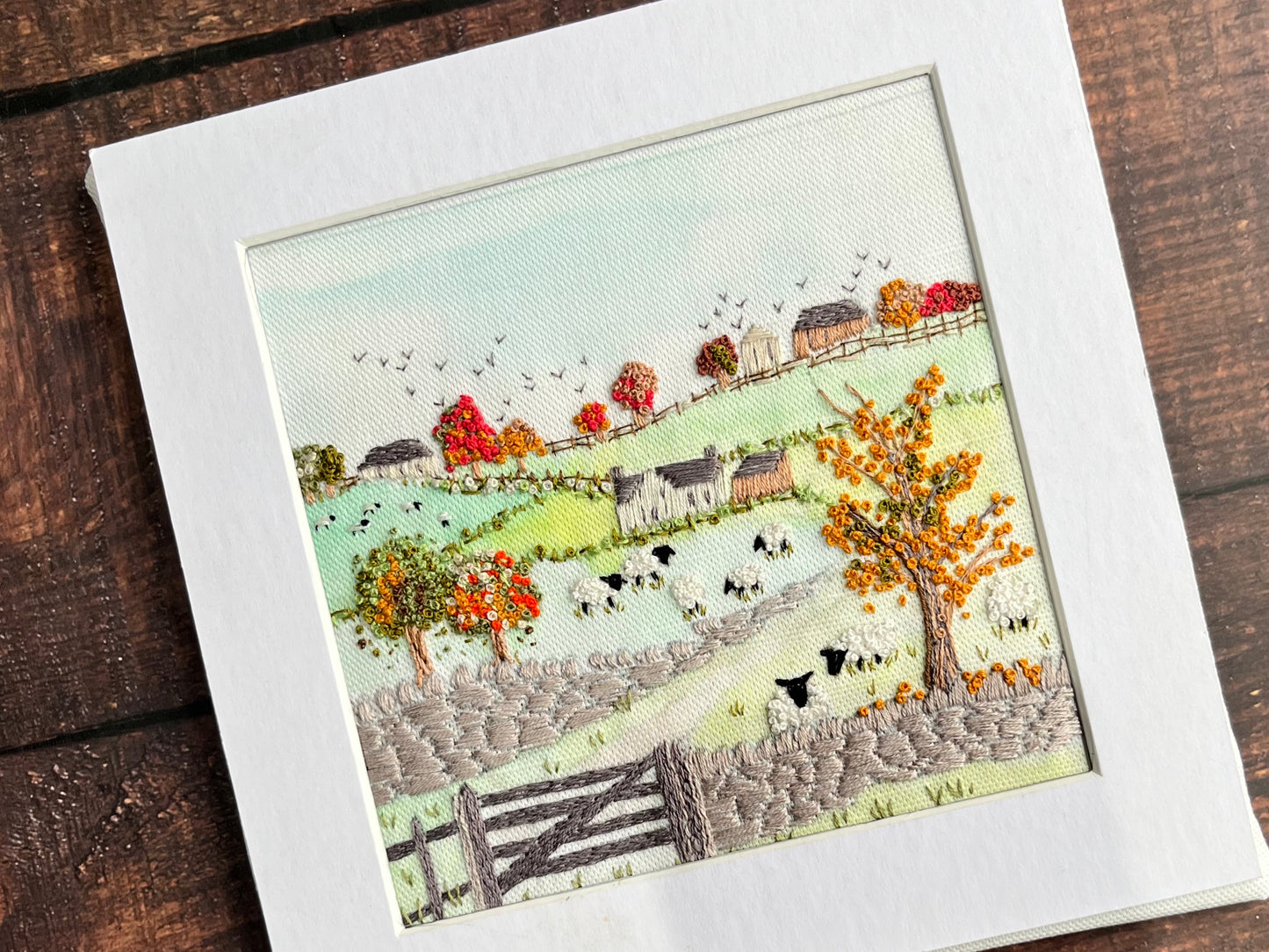 Yorkshire Dales in Autumn : Fabric Linen Panel